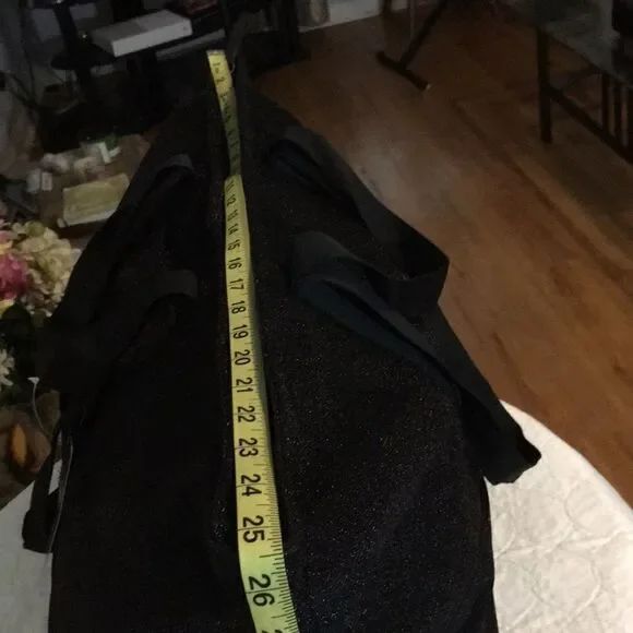 Wild Fable Lurex Shinning Tote Handbag - Black - Picture 5 of 6